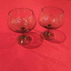 Vintage Mid-Century cognac/brandy glasses.